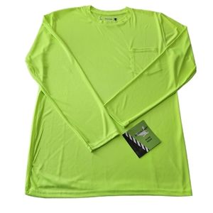 Men's Bronze Eagle Longsleeve Pocket Work Wear Shirt Sz XL